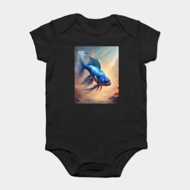 adventure water colorful Baby Bodysuit by animegirlnft